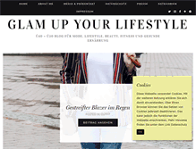 Tablet Screenshot of glamupyourlifestyle.com